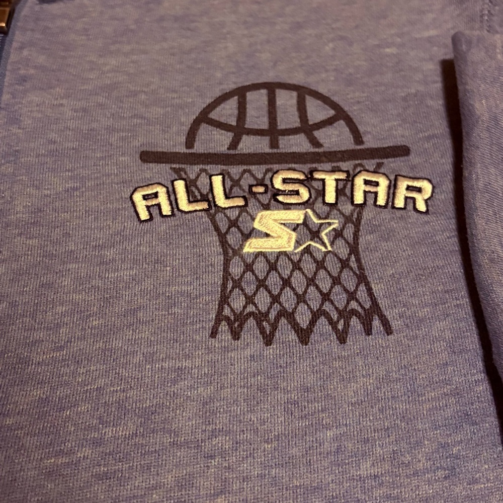 Vintage Starter All‑Star Zip‑Up Hoodie
Kid’s XL (14/16) Women’s S